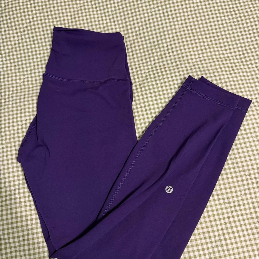 lululemon athletica purple wunder train leggings